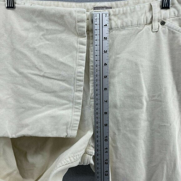 J. Jill Tried & True Corduroy At Waist Pants Womens 18 Straight Stretch Cream - Picture 7 of 12